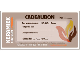 Cadeaubon KCL 30 euro