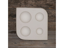Gipsmal 4 Halve bollen  O 5 - 6 - 7 - 8 cm