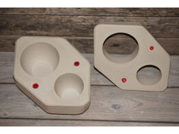 Gipsmal 2 x Kommetje O 10 cm en O 7 5 cm