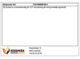 Kleipoeder witbakkend vet  5 kg