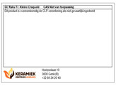 Glazuur Raku Transparant fijne craquele glanzend  1 kg